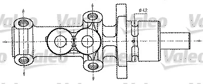 Maître-cylindre de frein VALEO 402227