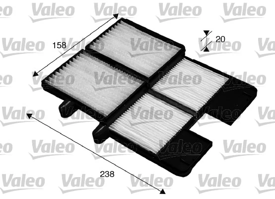 Filtre, air de l'habitacle VALEO 715572