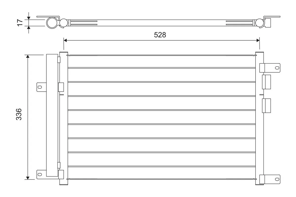 Condenseur, climatisation VALEO 817818