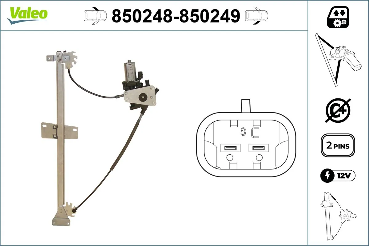 Lève-vitre VALEO 850248