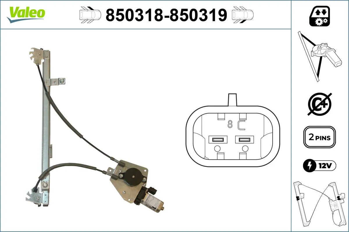 Lève-vitre VALEO 850318