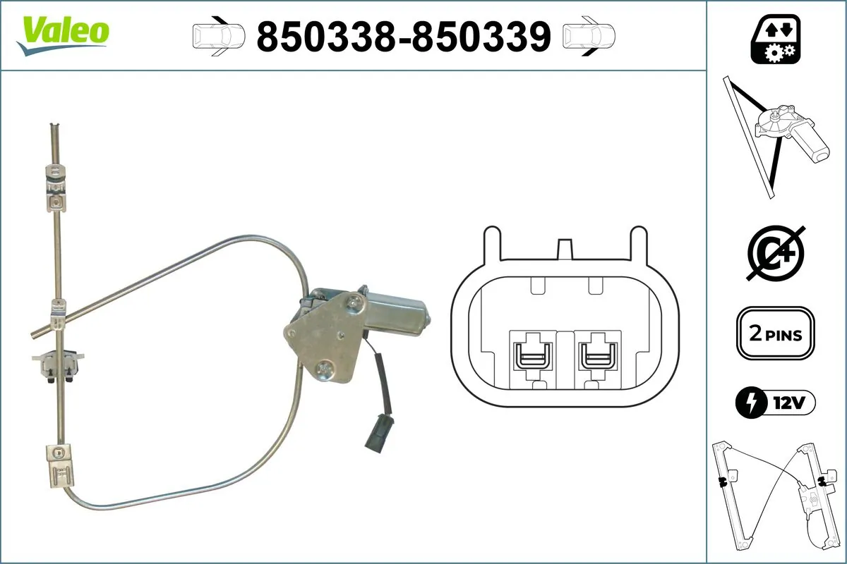 Lève-vitre VALEO 850338