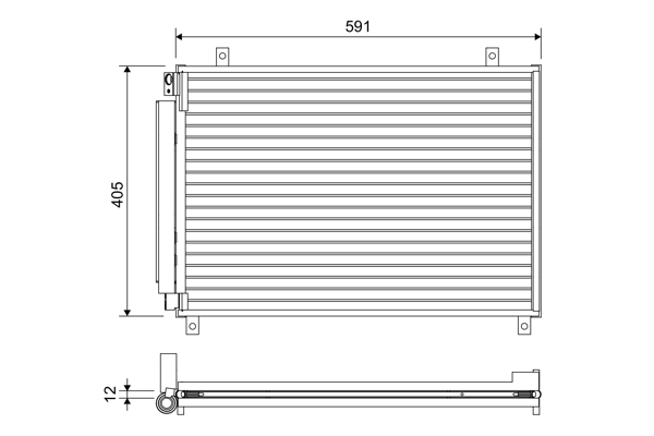 Condenseur, climatisation VALEO 822656