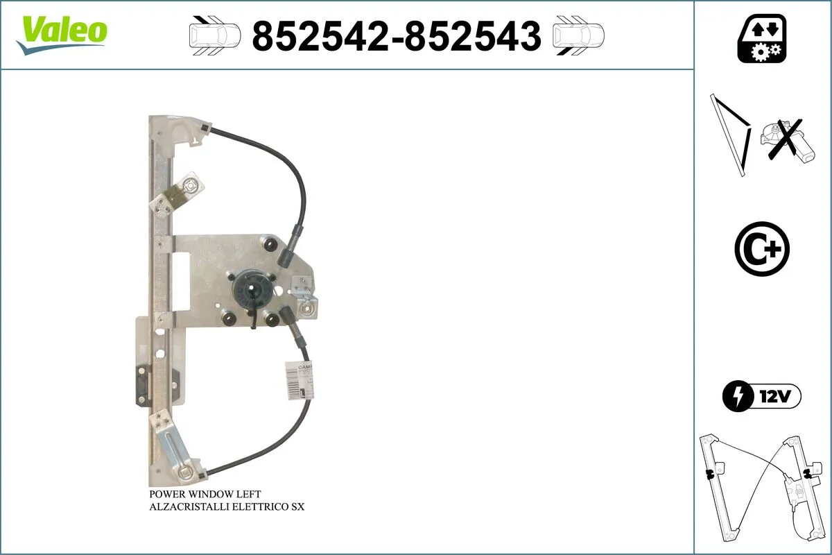 Lève-vitre VALEO 852542