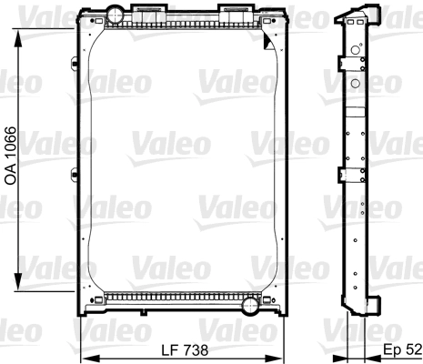 Radiateur, refroidissement du moteur VALEO 733529