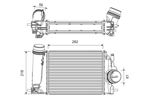Intercooler, échangeur VALEO 818317