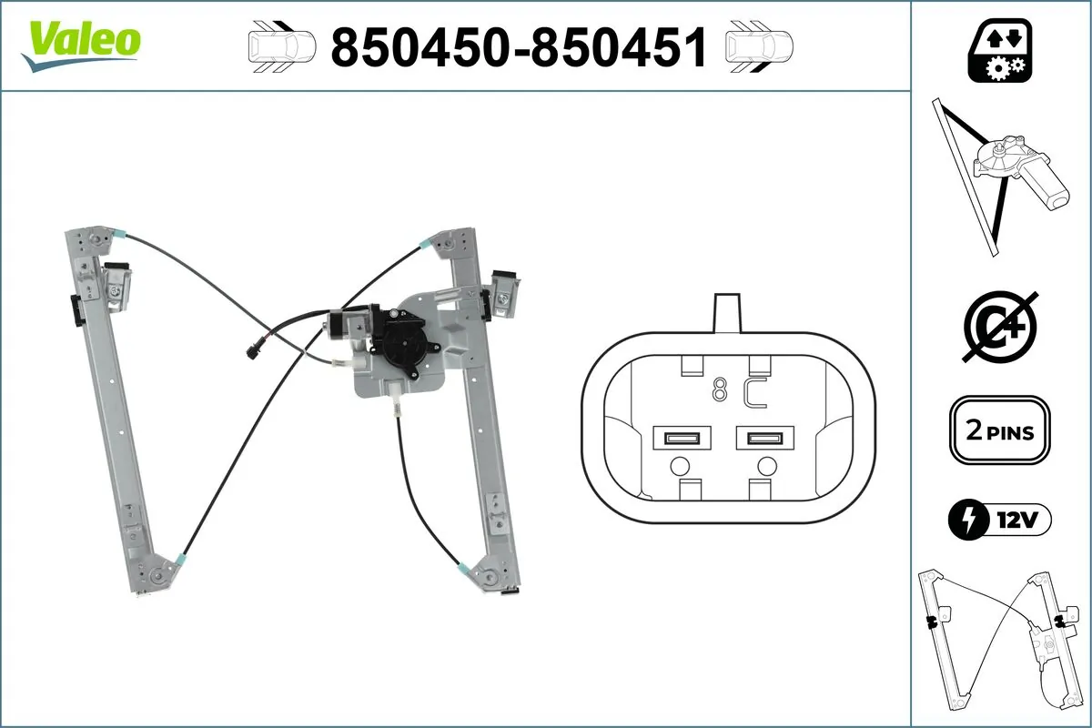 Lève-vitre VALEO 850450
