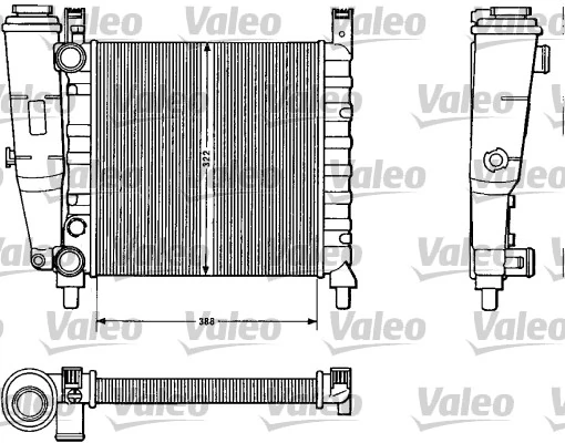 Radiateur, refroidissement du moteur VALEO 883812