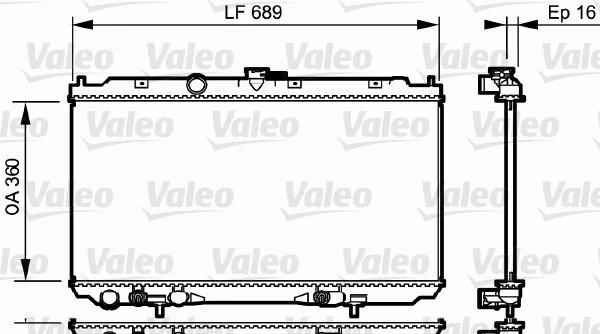 Radiator, engine cooling