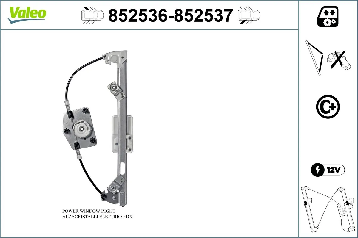 Lève-vitre VALEO 852536