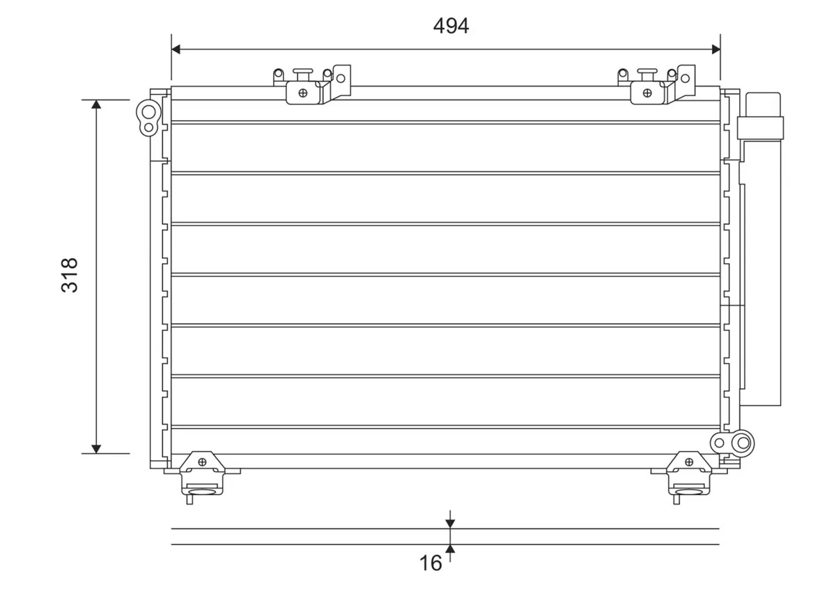 Condenseur, climatisation VALEO 814309
