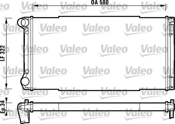 Radiateur, refroidissement du moteur VALEO 732913