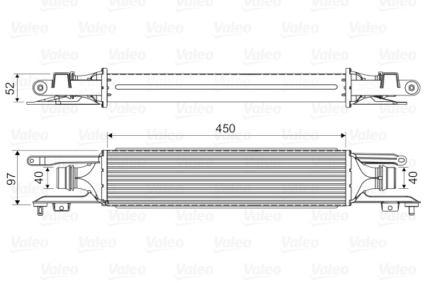 Intercooler, échangeur VALEO 818577