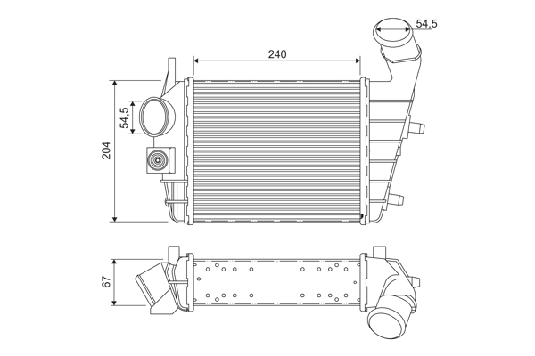 Intercooler, échangeur VALEO 817861
