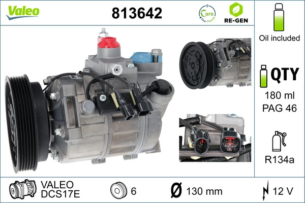 Compresseur, climatisation VALEO 813642