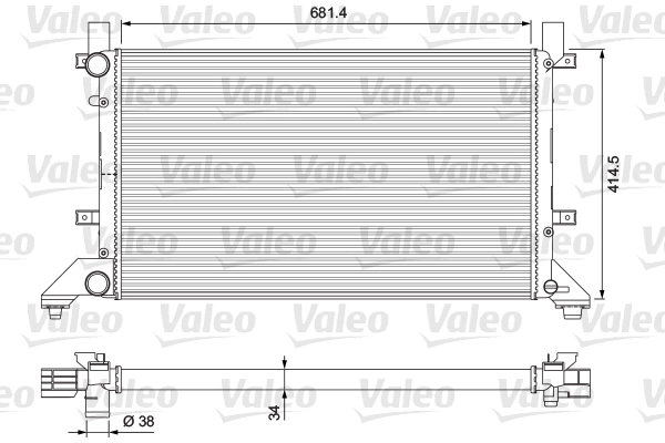 Radiateur, refroidissement du moteur VALEO 231605