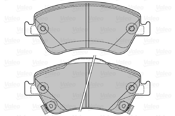 Kit de plaquettes de frein, frein à disque VALEO 601040