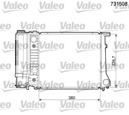 Radiateur, refroidissement du moteur VALEO 731508
