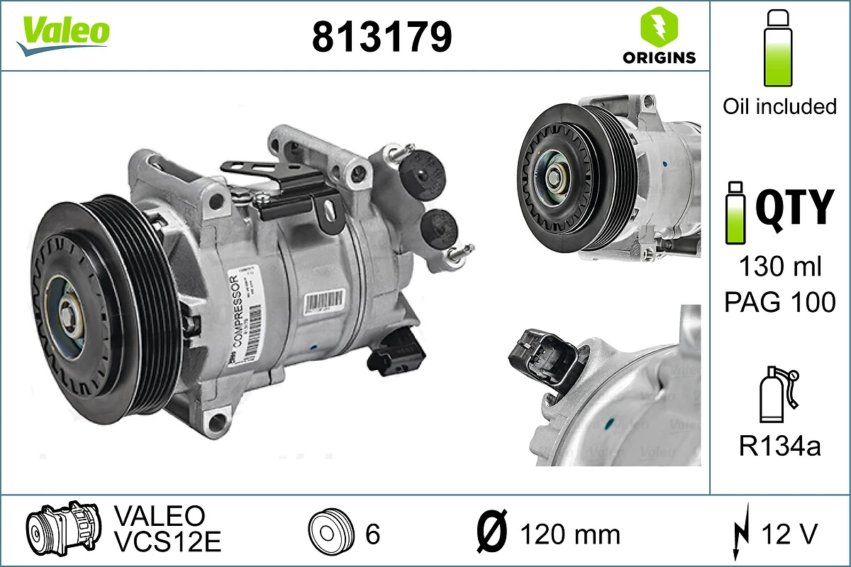 Compresseur, climatisation VALEO 813179