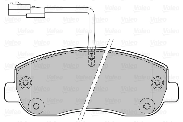 Kit de plaquettes de frein, frein à disque VALEO 601150