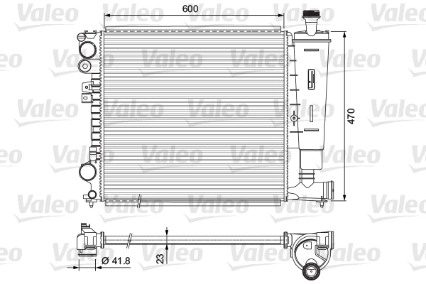 Radiateur, refroidissement du moteur VALEO 231165