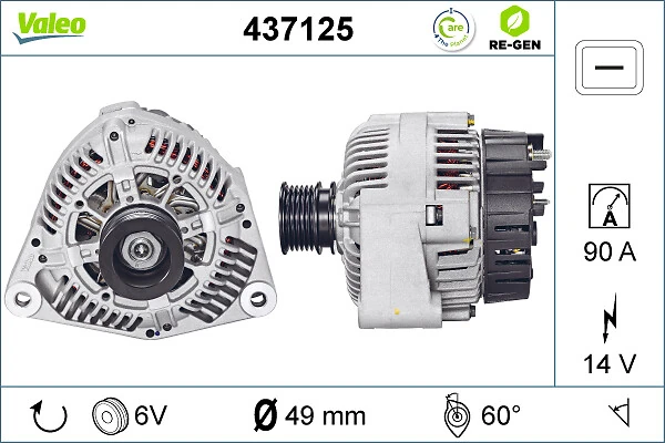 Alternateur VALEO 437125