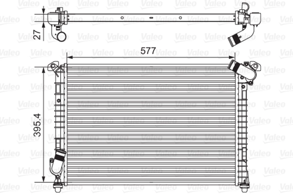 Radiateur, refroidissement du moteur VALEO 734328