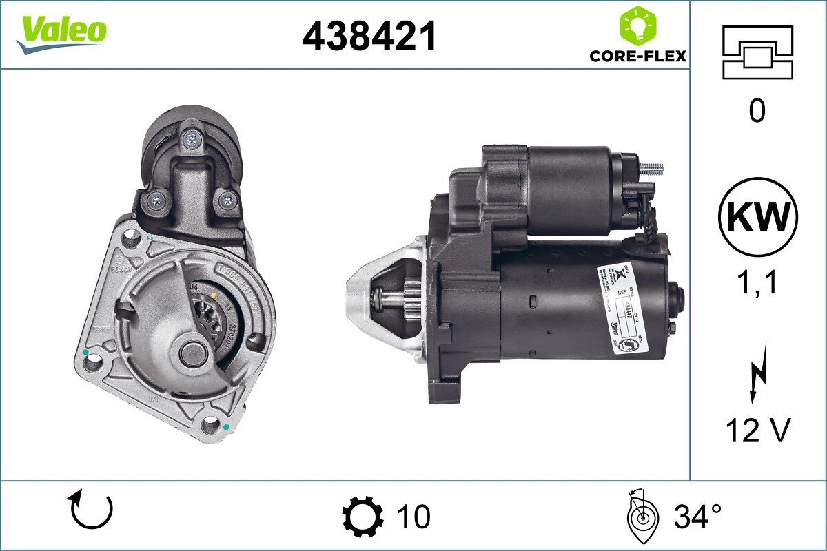 Démarreur VALEO 438421