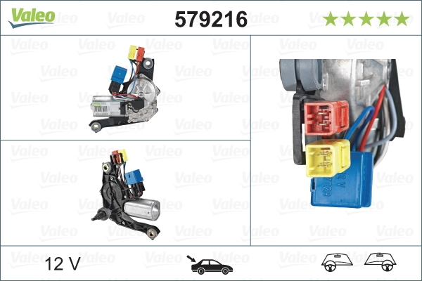 Moteur d'essuie-glace VALEO 579216