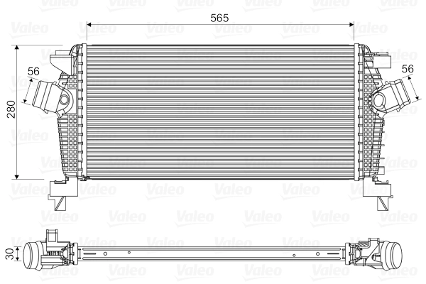 Intercooler, échangeur VALEO 818565