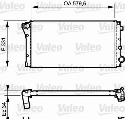 Radiateur, refroidissement du moteur VALEO 734932