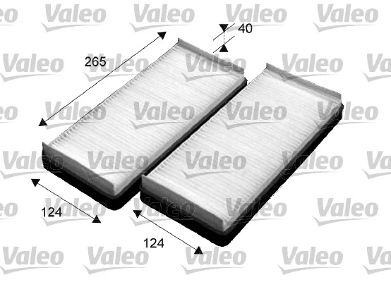 Filtre, air de l'habitacle VALEO 715531