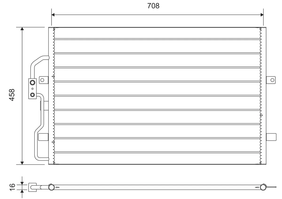 Condenseur, climatisation VALEO 812710