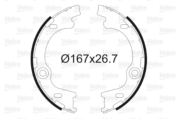 Brake Shoe Set, parking brake