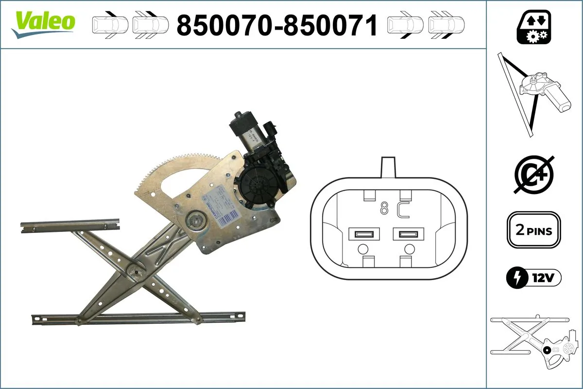 Lève-vitre VALEO 850070