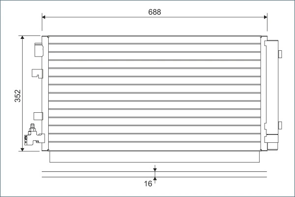 Condenseur, climatisation VALEO 814094