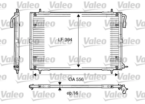 Condenseur, climatisation VALEO 817283