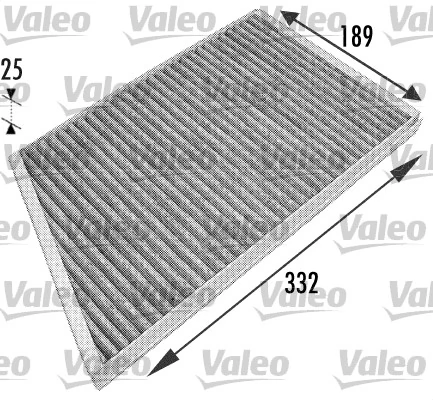 Filtre, air de l'habitacle VALEO 698743