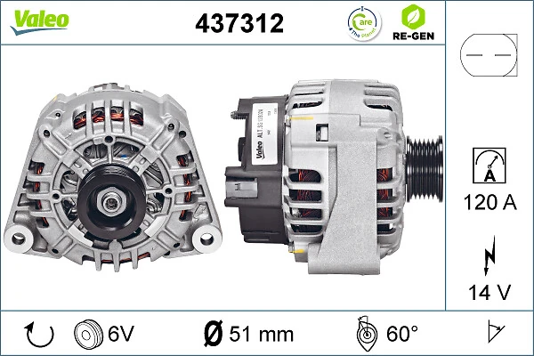Alternateur VALEO 437312