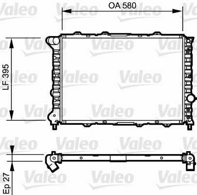Radiateur, refroidissement du moteur VALEO 732248
