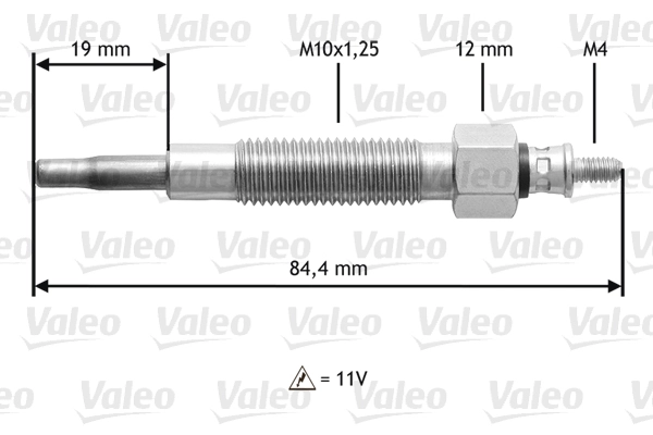 Bougie de préchauffage VALEO 345145
