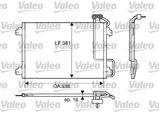 Condenseur, climatisation VALEO 817509