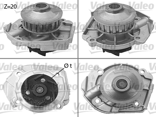 pompe a eau fiat/lancia