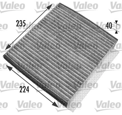 Filtre, air de l'habitacle VALEO 698778