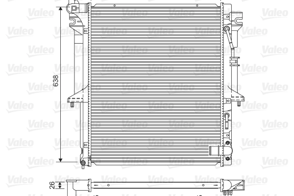 VALEO 701585 — Радіатор охолодження двигуна