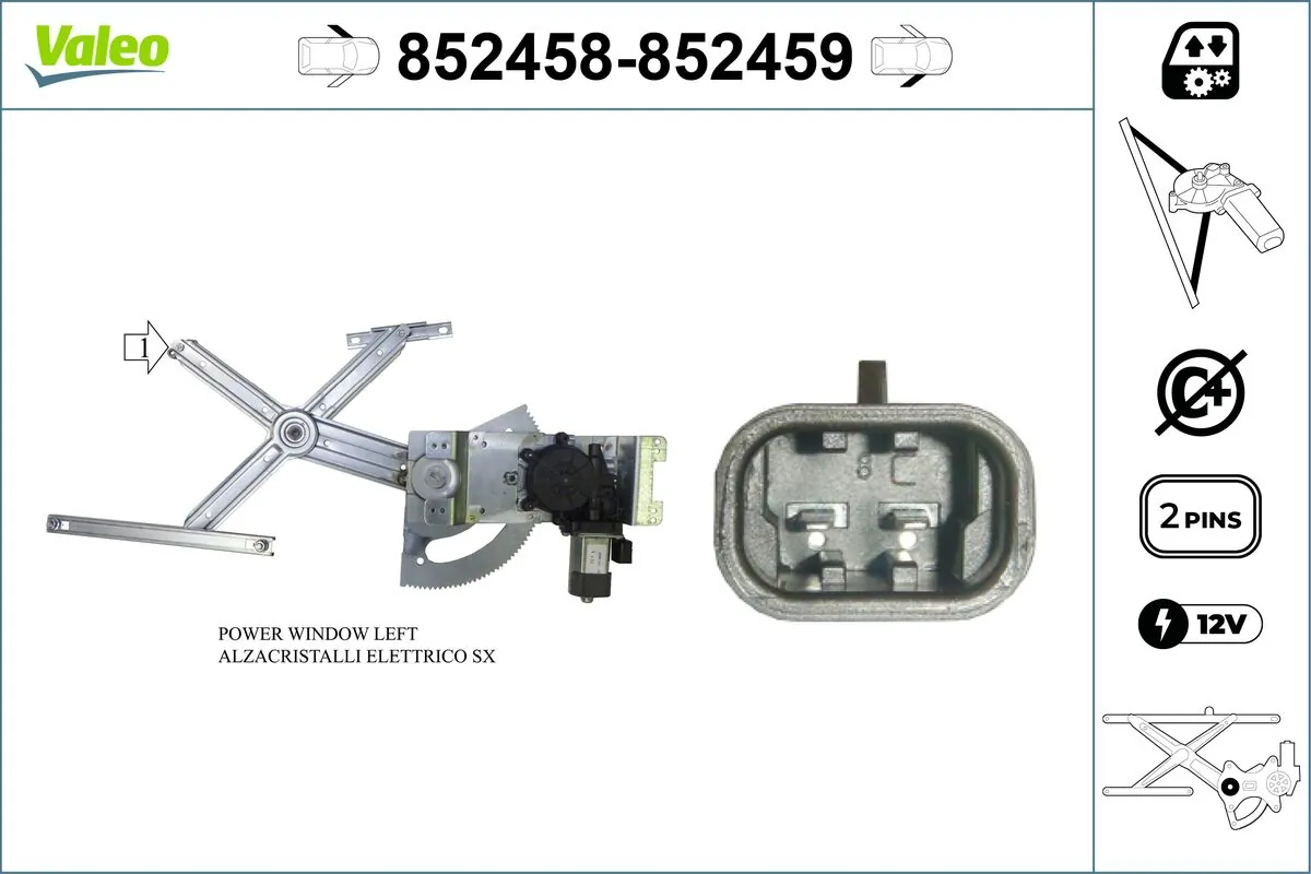 Lève-vitre VALEO 852458