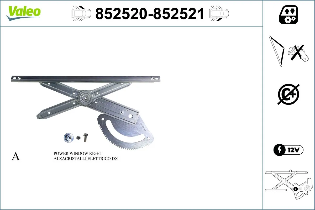 Lève-vitre VALEO 852520