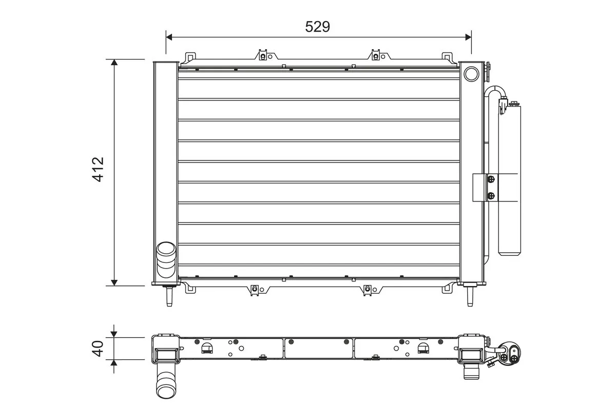Condenseur, climatisation VALEO 822714