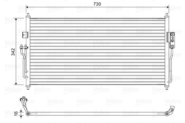 Condenseur, climatisation VALEO 822583