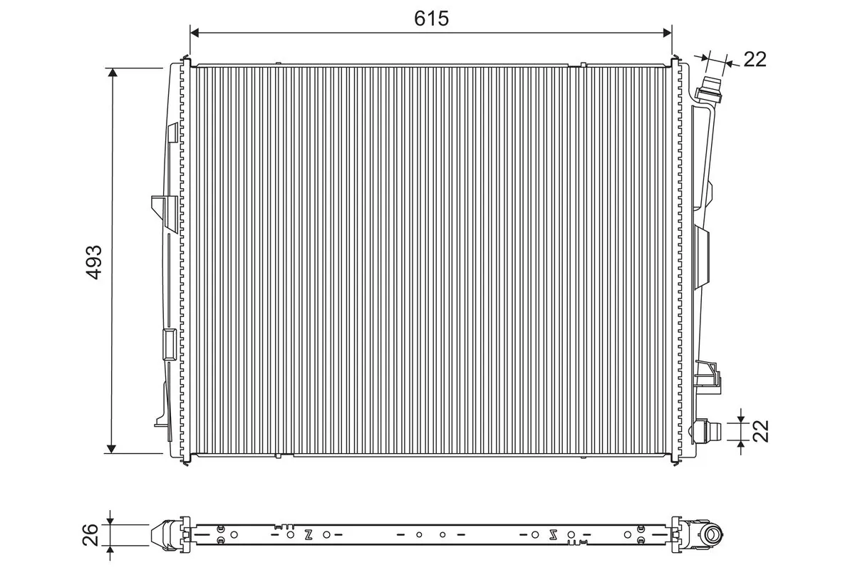 VALEO 701308 — Радіатор охолоджування